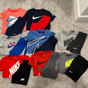 SOLD- Bundle- Dri-fit Nike Kids' Assorted Color T-Shirts & Shorts Set
